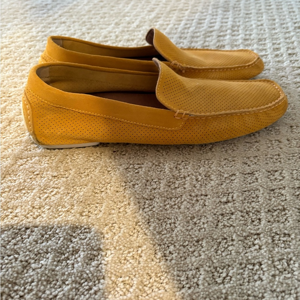 Donald J. Pliner Mustard Yellow Slip-On Loafers